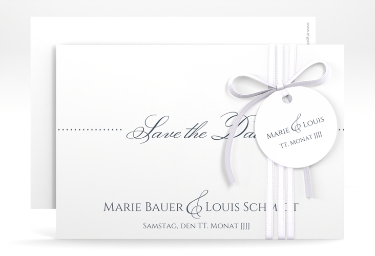 Save the Date-Karte Hochzeit Pure A6 Karte quer