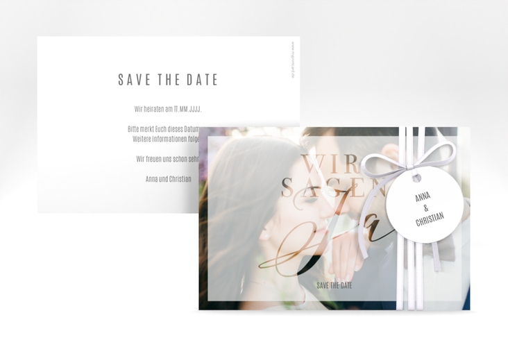 Save the Date-Karte Amazing A6 Karte quer