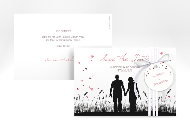 Save the Date-Karte Hochzeit Rouen A6 Karte quer