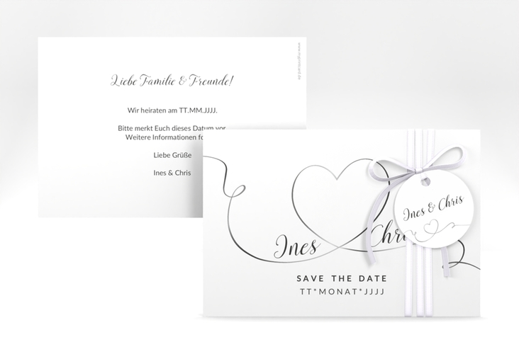 Save the Date-Karte Hochzeit Dolce A6 Karte quer