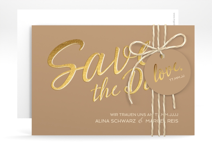 Save the Date-Karte Glam A6 Karte quer