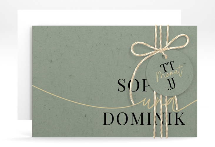 Save the Date-Karte Easy A6 Karte quer im modernen minimalistischen Design