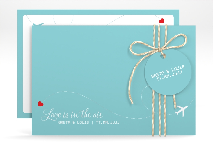 Save the Date-Karte Weddingpass A6 Karte quer