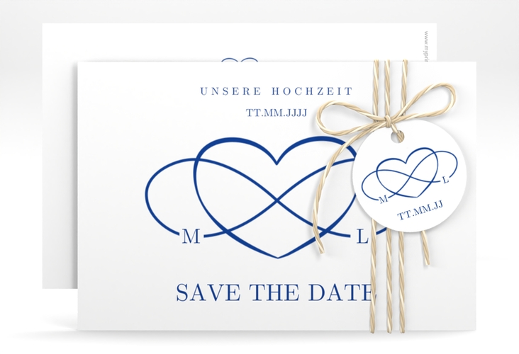 Save the Date-Karte Infinity A6 Karte quer hochglanz