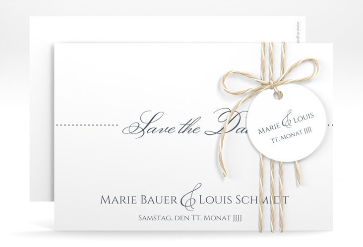 Save the Date-Karte Hochzeit Pure A6 Karte quer