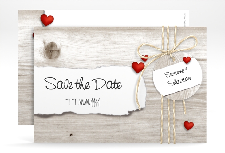 Save the Date-Karte Hochzeit Reichenhall A6 Karte quer weiss