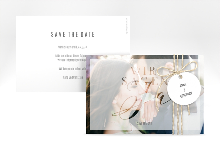 Save the Date-Karte Amazing A6 Karte quer