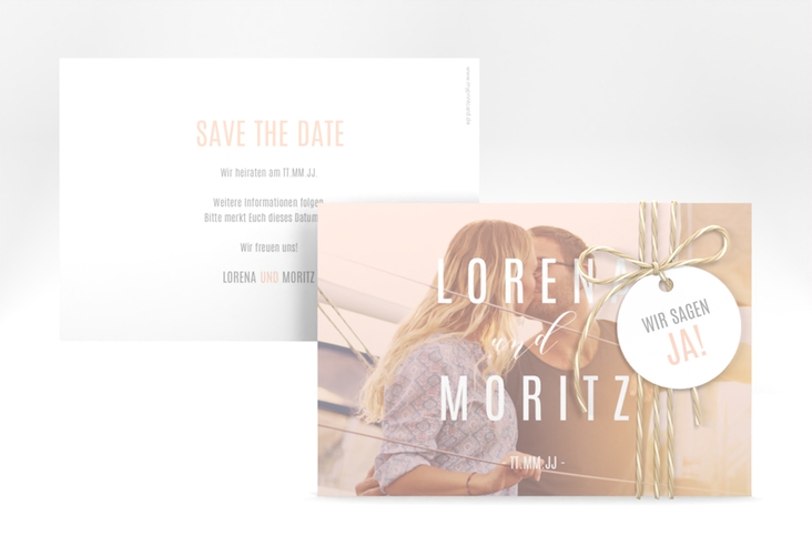 Save the Date-Karte Memory A6 Karte quer