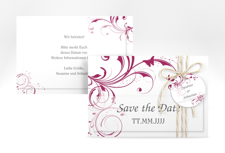 Save the Date-Karte Hochzeit Palma A6 Karte quer