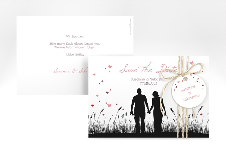 Save the Date-Karte Hochzeit Rouen A6 Karte quer