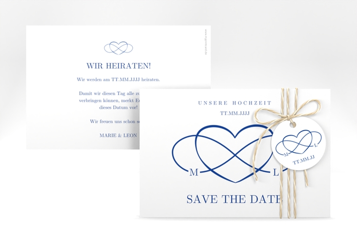 Save the Date-Karte Infinity A6 Karte quer hochglanz