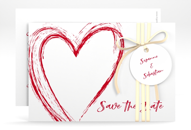 Save the Date-Karte Liebe A6 Karte quer