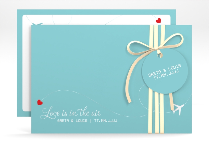 Save the Date-Karte Weddingpass A6 Karte quer