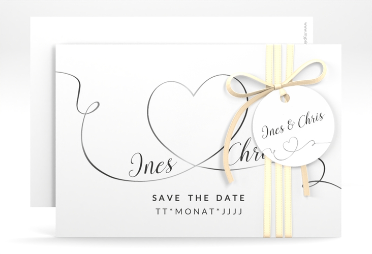 Save the Date-Karte Hochzeit Dolce A6 Karte quer