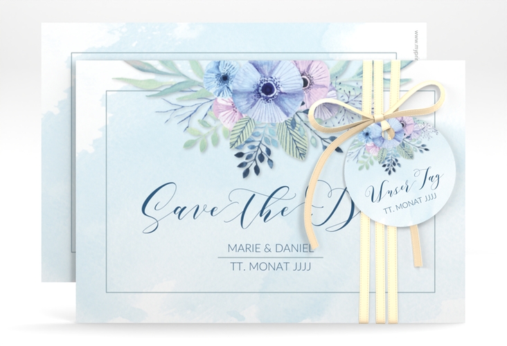 Save the Date-Karte Hochzeit Surfinia A6 Karte quer