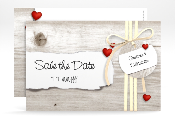 Save the Date-Karte Hochzeit Reichenhall A6 Karte quer weiss