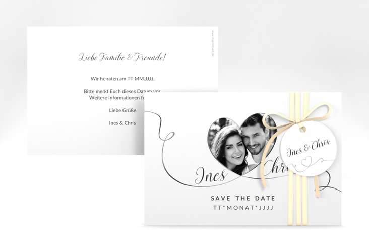 Save the Date-Karte Hochzeit Dolce A6 Karte quer