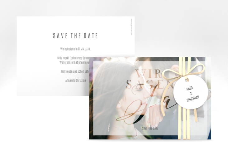 Save the Date-Karte Amazing A6 Karte quer