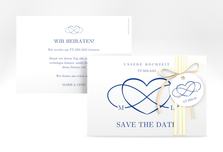 Save the Date-Karte Infinity A6 Karte quer hochglanz