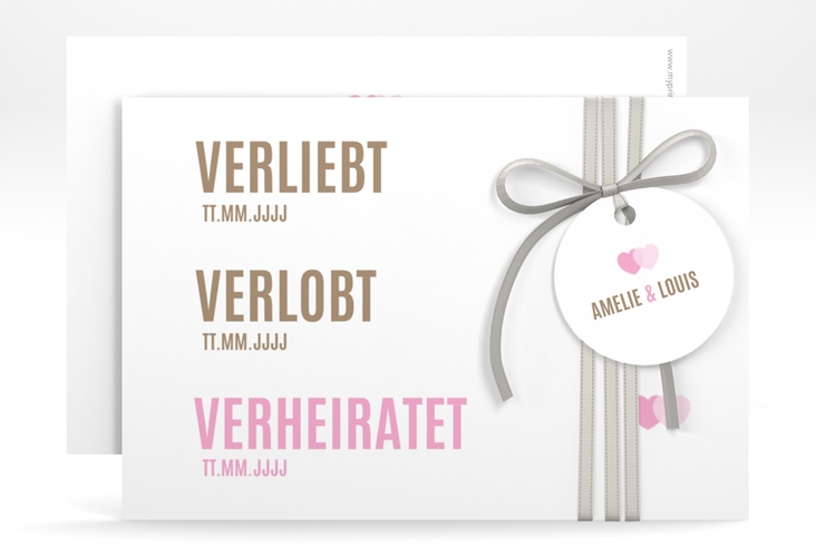 Save the Date-Karte Couple A6 Karte quer hochglanz