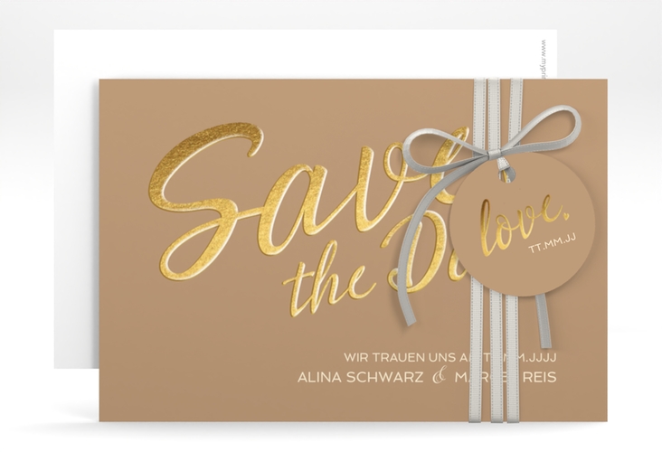 Save the Date-Karte Glam A6 Karte quer