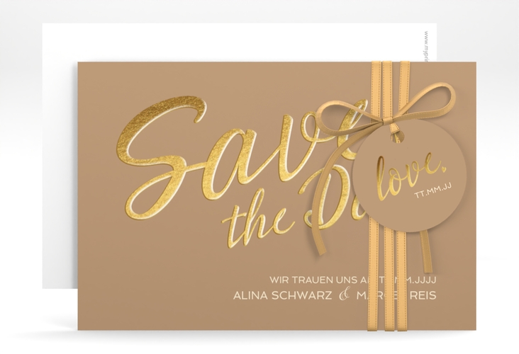 Save the Date-Karte Glam A6 Karte quer