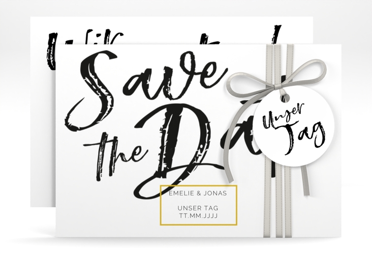 Save the Date-Karte Words A6 Karte quer