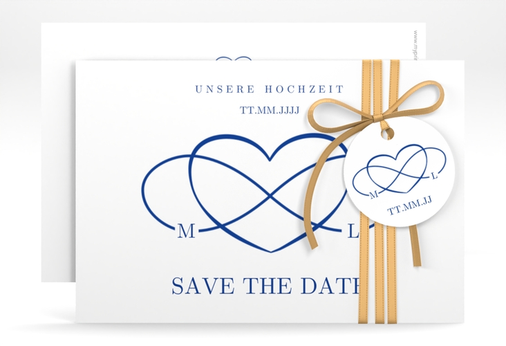 Save the Date-Karte Infinity A6 Karte quer hochglanz