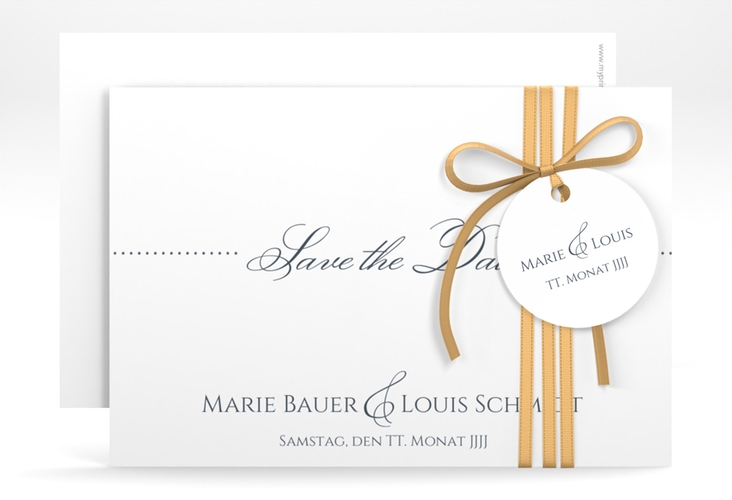 Save the Date-Karte Hochzeit Pure A6 Karte quer