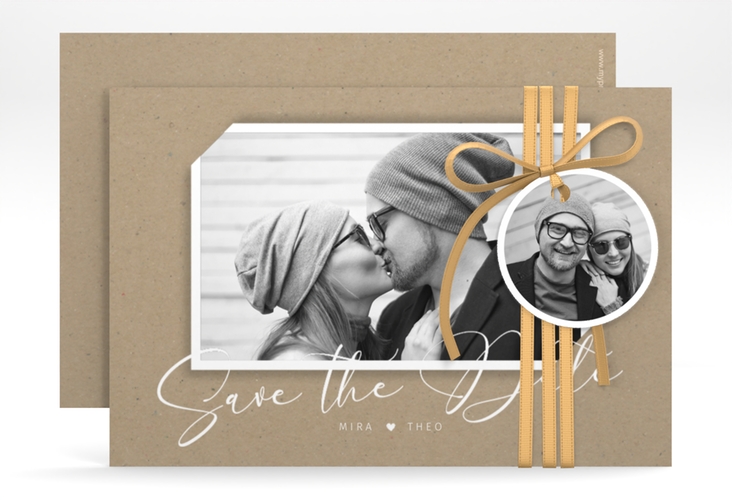 Save the Date-Karte Crafty A6 Karte quer