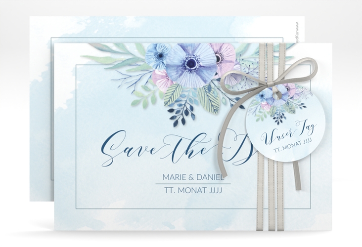 Save the Date-Karte Hochzeit Surfinia A6 Karte quer