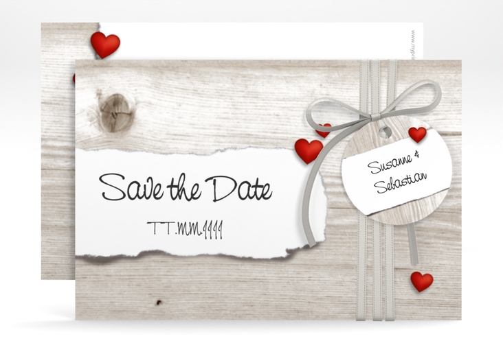 Save the Date-Karte Hochzeit Reichenhall A6 Karte quer weiss