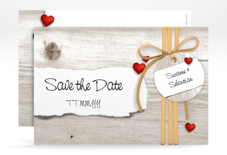 Save the Date-Karte Hochzeit Reichenhall A6 Karte quer weiss