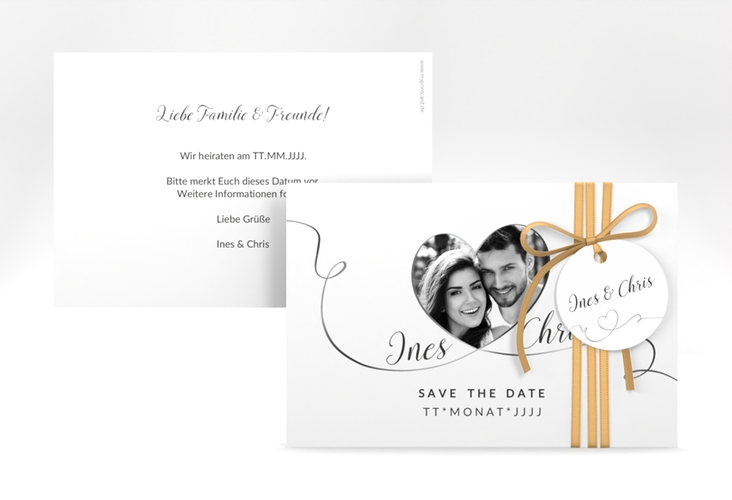 Save the Date-Karte Hochzeit Dolce A6 Karte quer