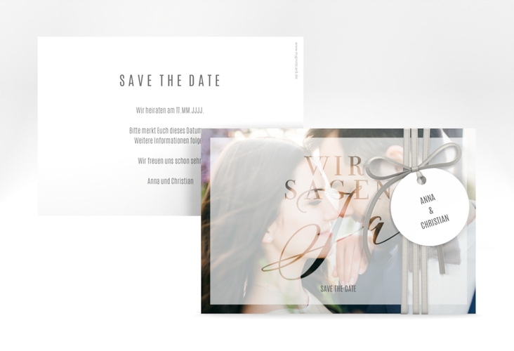 Save the Date-Karte Amazing A6 Karte quer