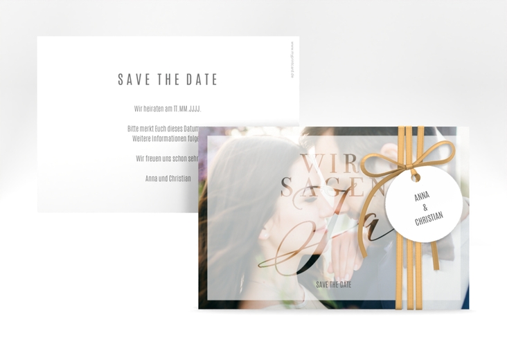 Save the Date-Karte Amazing A6 Karte quer