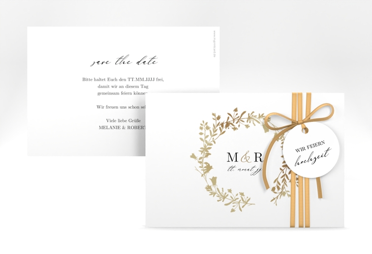 Save the Date-Karte Filigree A6 Karte quer