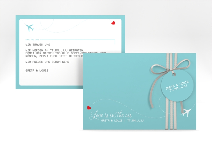 Save the Date-Karte Weddingpass A6 Karte quer