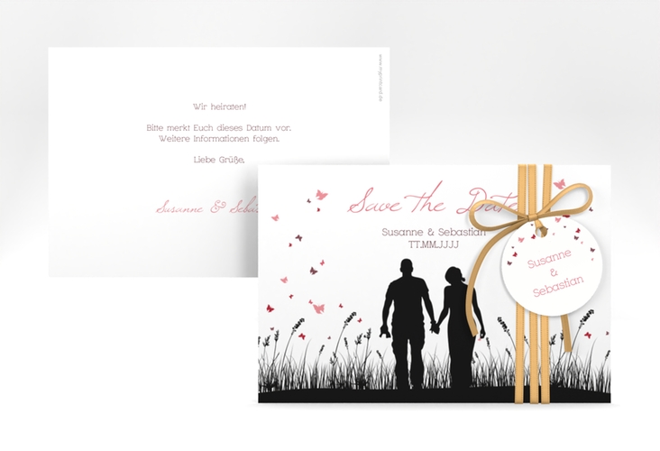 Save the Date-Karte Hochzeit Rouen A6 Karte quer