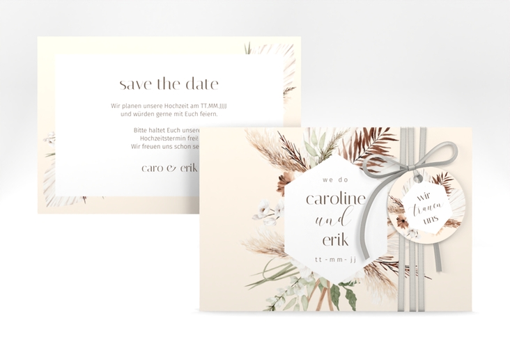 Save the Date-Karte Bohemian A6 Karte quer