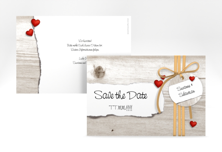 Save the Date-Karte Hochzeit Reichenhall A6 Karte quer weiss