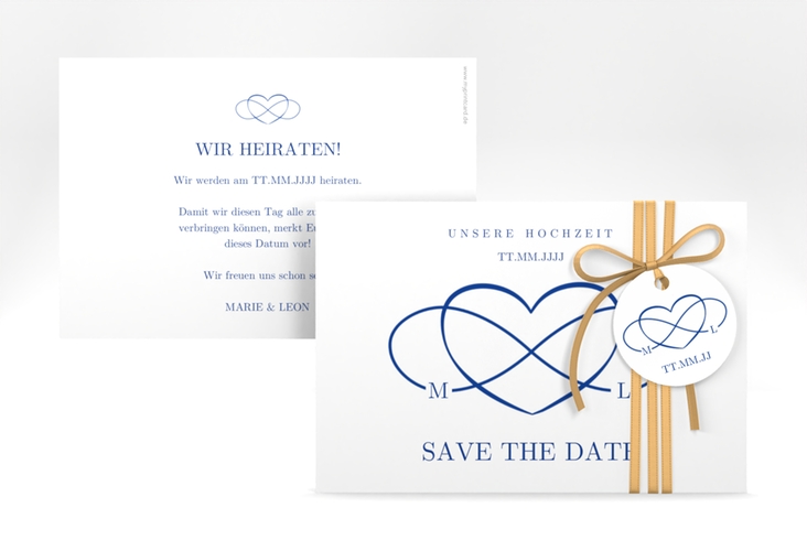 Save the Date-Karte Infinity A6 Karte quer hochglanz