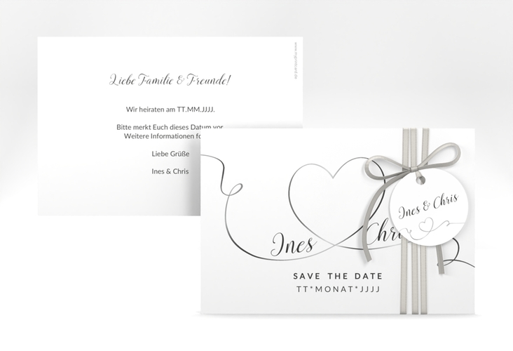 Save the Date-Karte Hochzeit Dolce A6 Karte quer