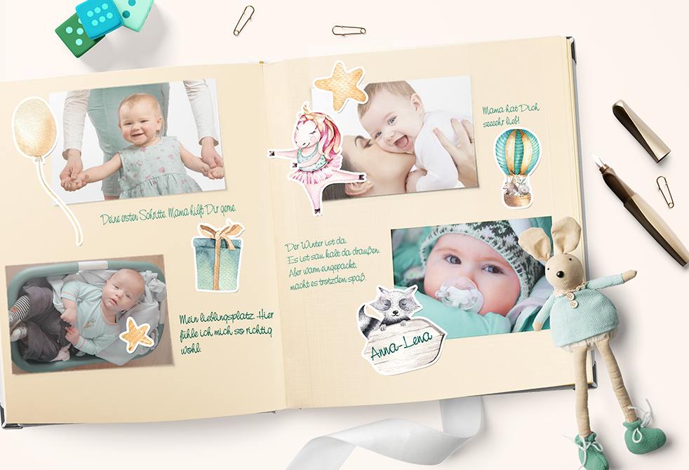 Baby Fotoalbum selbst gestalten – myprintcard